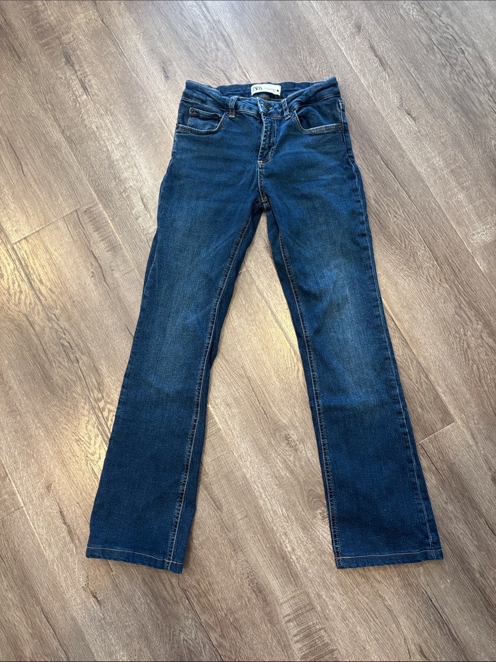 Zara Dark Blue Flare Jeans